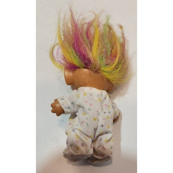 Vintage Lot of 4 Trolls - Lotto Rainbow Chicken and Baby Rainbow - Picture 16 of 16